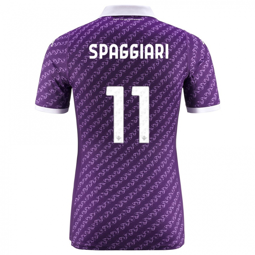 Kinder Riccardo Spaggiari #11 Violett Heimtrikot Trikot 2023/24 T-Shirt