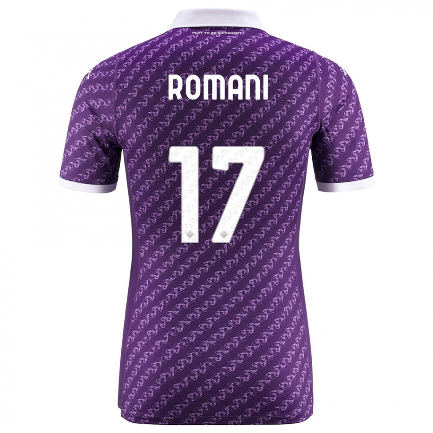 Kinder Lorenzo Romani #17 Violett Heimtrikot Trikot 2023/24 T-Shirt