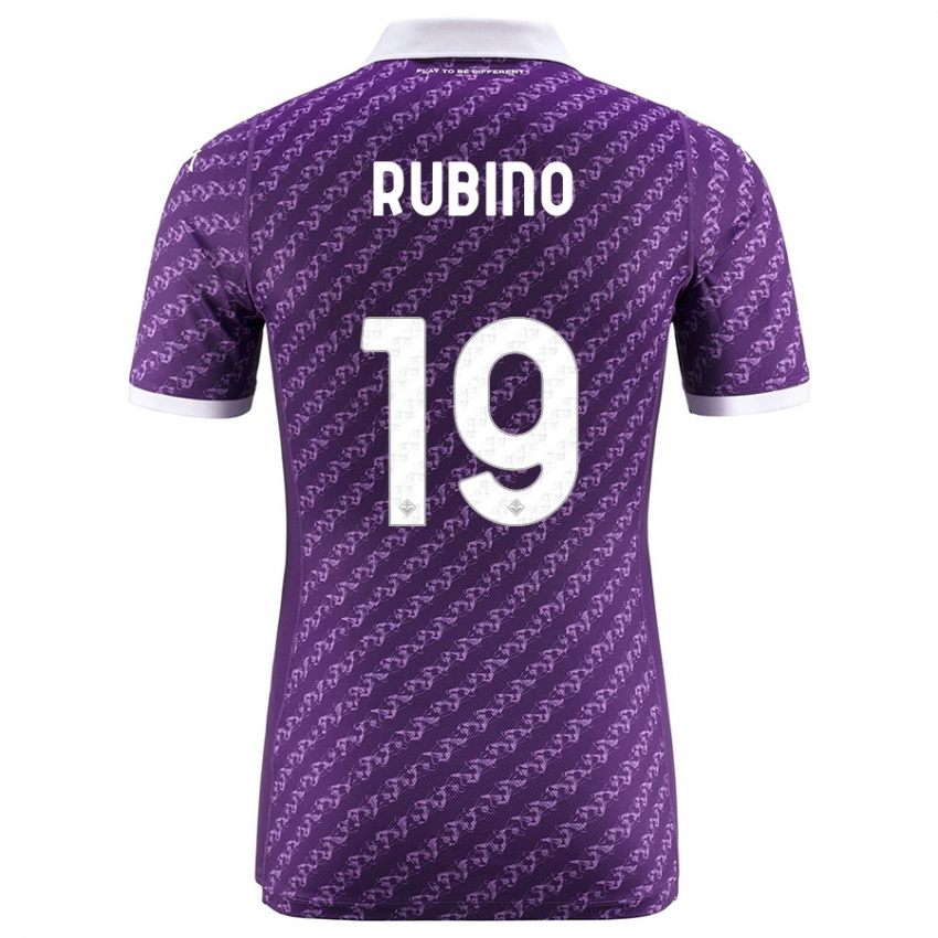 Kinder Tommaso Rubino #19 Violett Heimtrikot Trikot 2023/24 T-Shirt