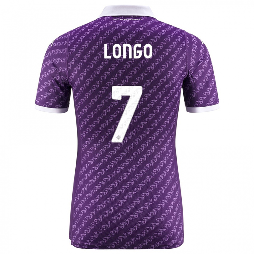 Kinder Miriam Longo #7 Violett Heimtrikot Trikot 2023/24 T-Shirt