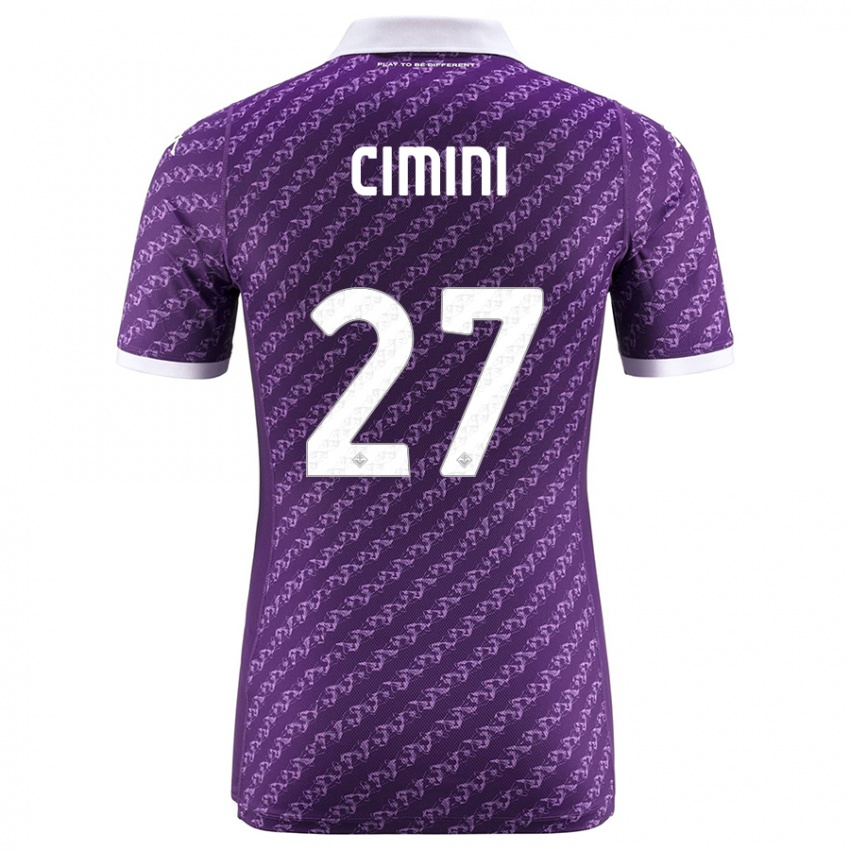 Kinder Linda Tucceri Cimini #27 Violett Heimtrikot Trikot 2023/24 T-Shirt