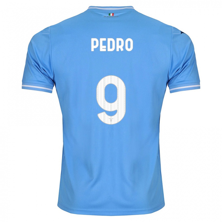 Kinder Pedro #9 Blau Heimtrikot Trikot 2023/24 T-Shirt