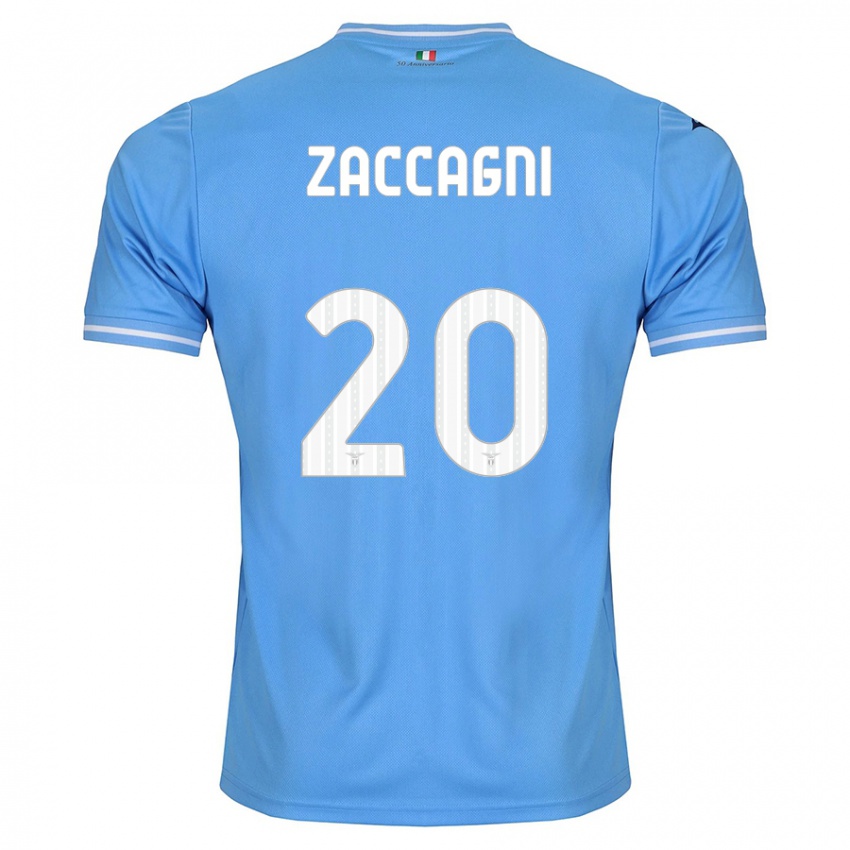 Kinder Mattia Zaccagni #20 Blau Heimtrikot Trikot 2023/24 T-Shirt