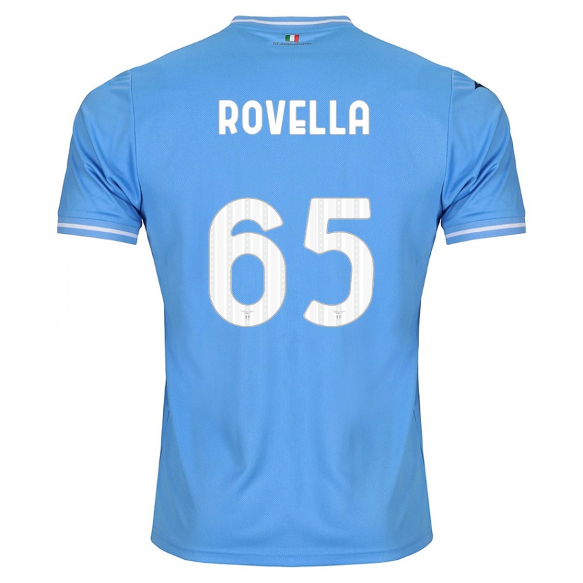 Kinder Nicolo Rovella #65 Blau Heimtrikot Trikot 2023/24 T-Shirt