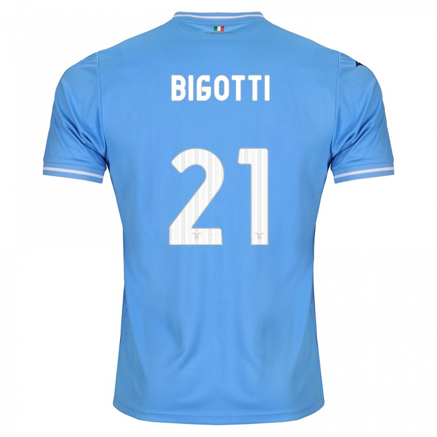 Kinder Massimo Bigotti #21 Blau Heimtrikot Trikot 2023/24 T-Shirt