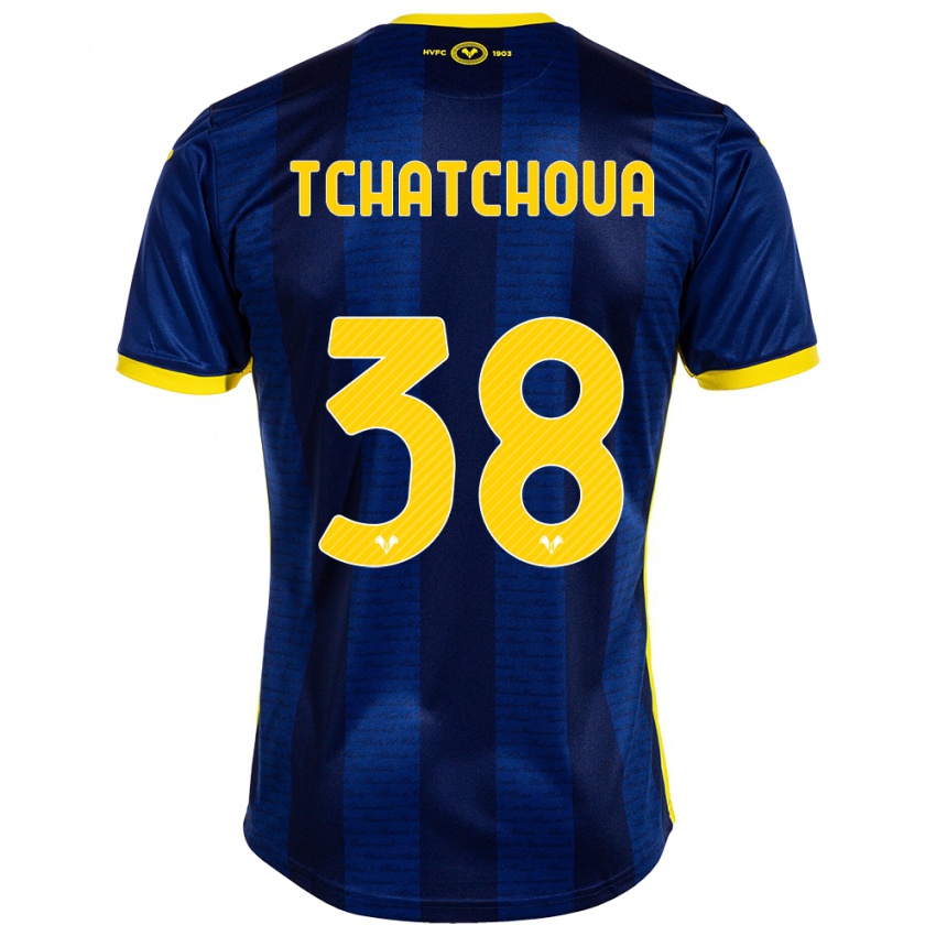 Kinder Jackson Tchatchoua #38 Marine Heimtrikot Trikot 2023/24 T-Shirt