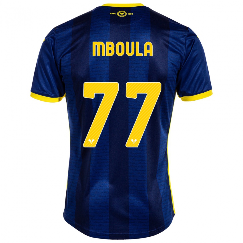 Kinder Jordi Mboula #77 Marine Heimtrikot Trikot 2023/24 T-Shirt