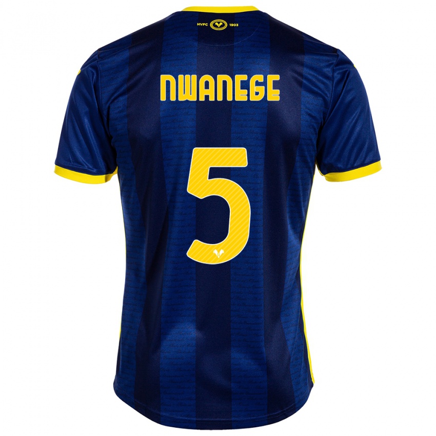 Kinder Karlson Nwanege #5 Marine Heimtrikot Trikot 2023/24 T-Shirt