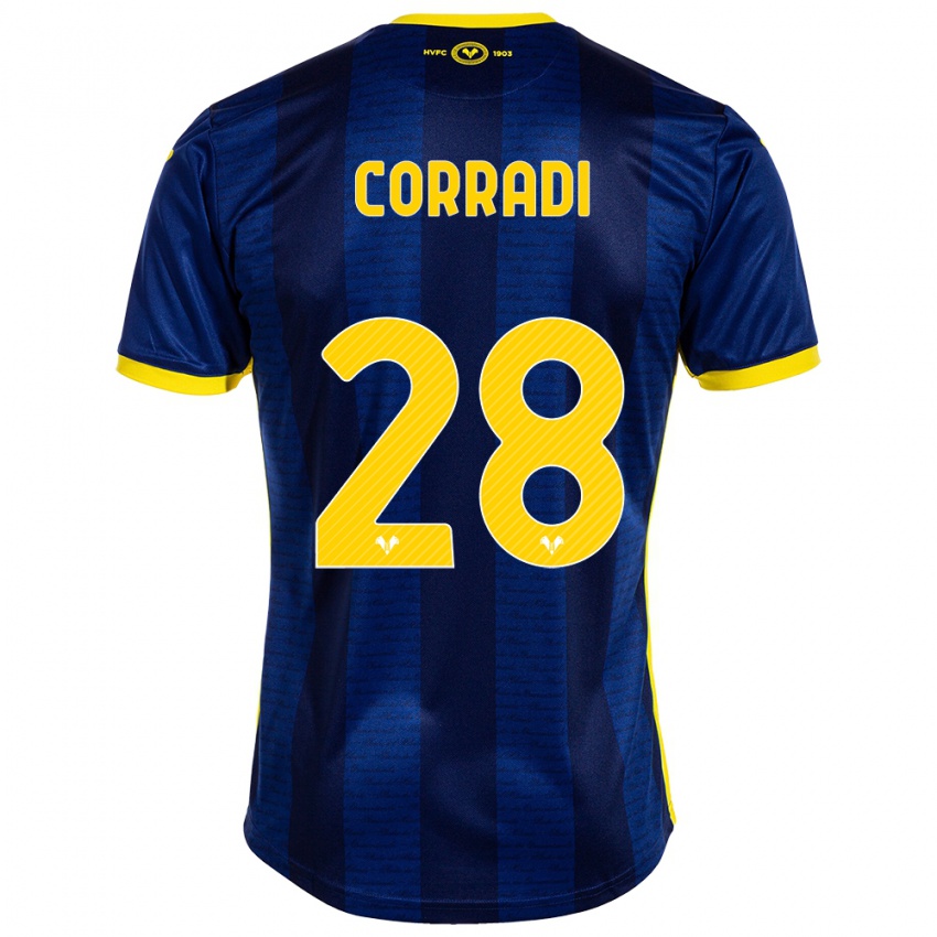 Kinder Christian Corradi #28 Marine Heimtrikot Trikot 2023/24 T-Shirt