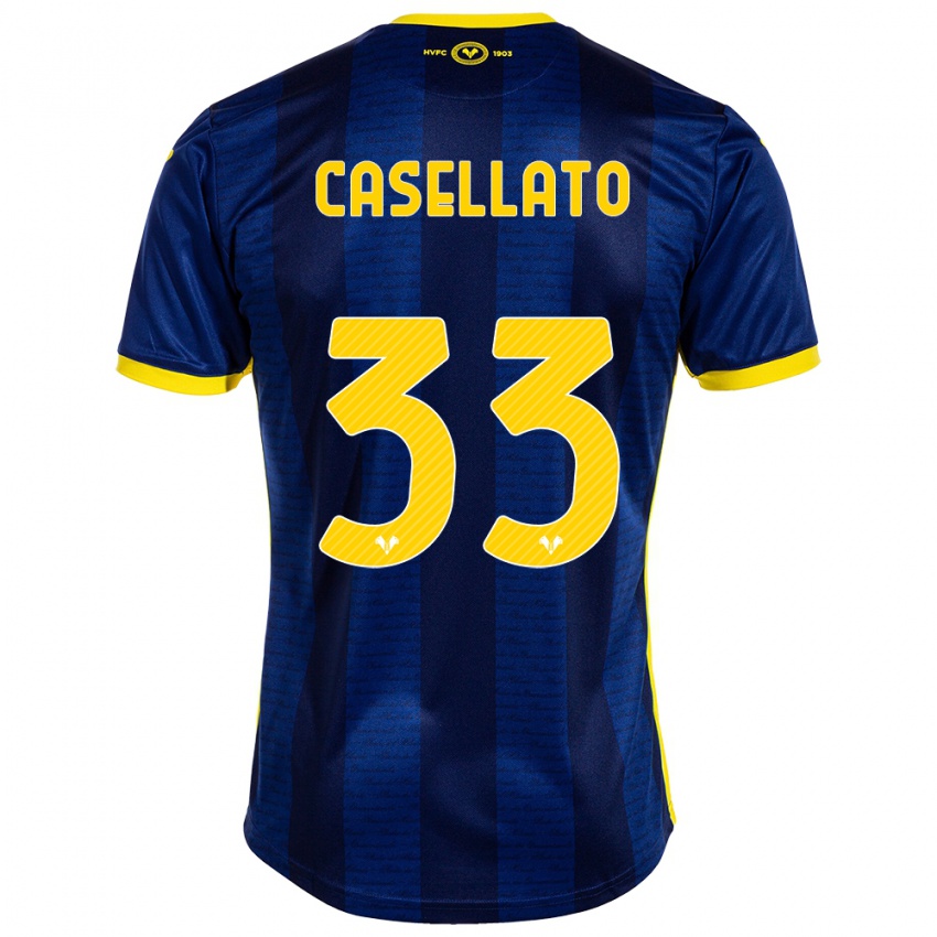 Kinder Elisa Casellato #33 Marine Heimtrikot Trikot 2023/24 T-Shirt