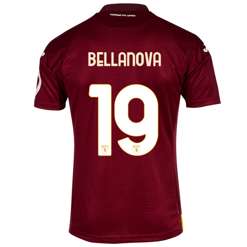 Kinder Raoul Bellanova #19 Dunkelrot Heimtrikot Trikot 2023/24 T-Shirt