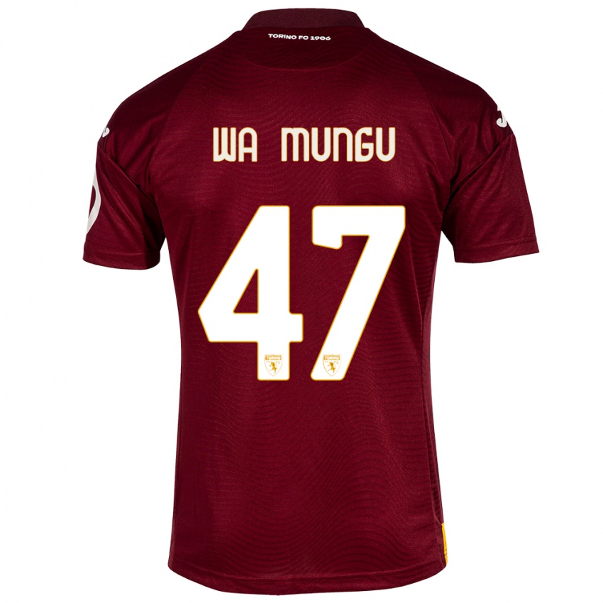 Kinder Vimoj Muntu Wa Mungu #47 Dunkelrot Heimtrikot Trikot 2023/24 T-Shirt