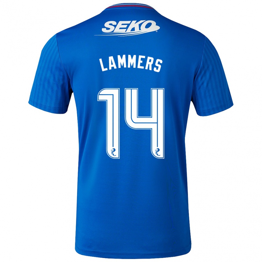 Kinder Sam Lammers #14 Blau Heimtrikot Trikot 2023/24 T-Shirt