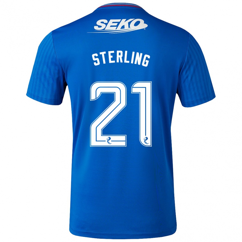 Kinder Dujon Sterling #21 Blau Heimtrikot Trikot 2023/24 T-Shirt