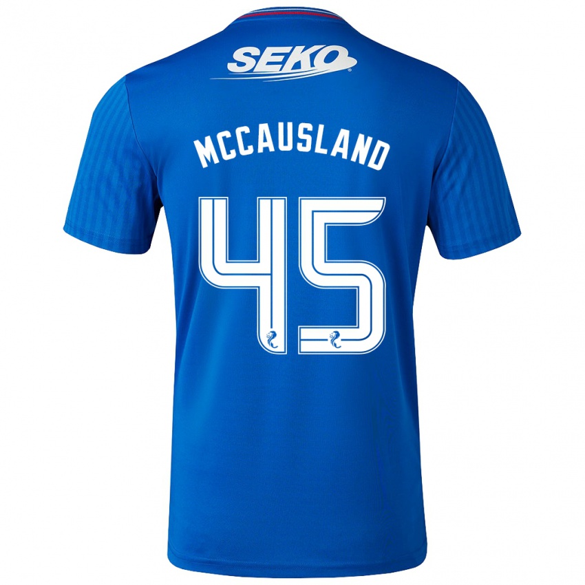 Kinder Ross Mccausland #45 Blau Heimtrikot Trikot 2023/24 T-Shirt