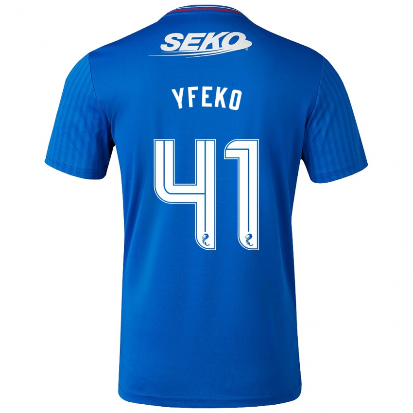 Kinder Johnly Yfeko #41 Blau Heimtrikot Trikot 2023/24 T-Shirt