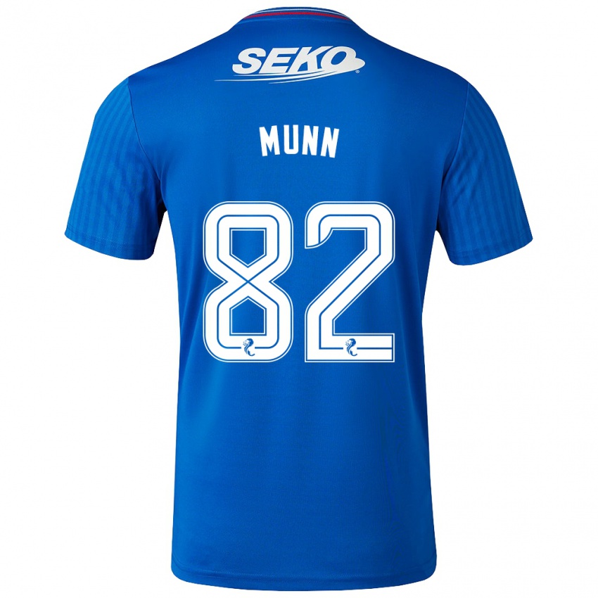 Kinder Mason Munn #82 Blau Heimtrikot Trikot 2023/24 T-Shirt