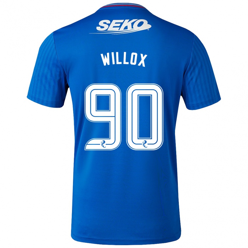 Kinder Kieron Willox #90 Blau Heimtrikot Trikot 2023/24 T-Shirt