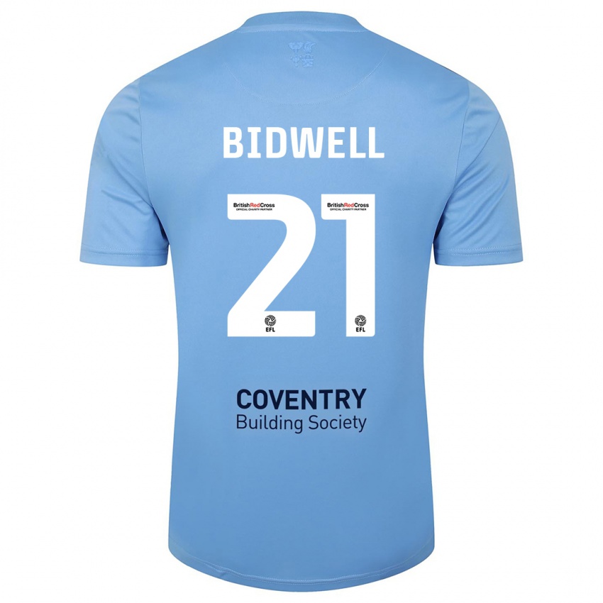 Kinder Jake Bidwell #21 Himmelblau Heimtrikot Trikot 2023/24 T-Shirt