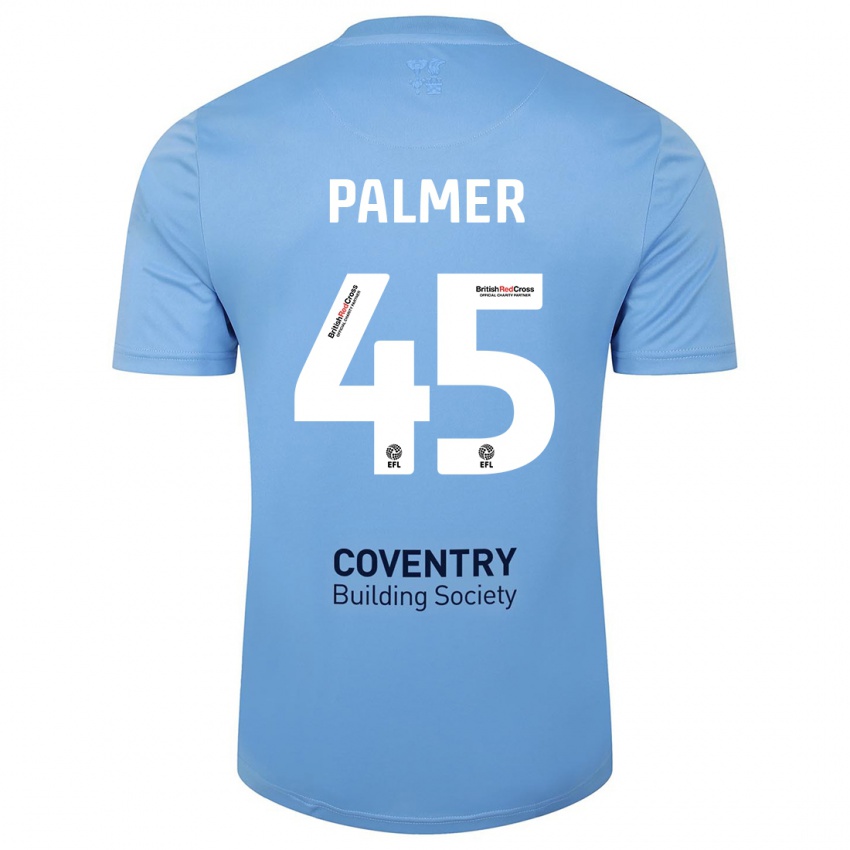 Kinder Kasey Palmer #45 Himmelblau Heimtrikot Trikot 2023/24 T-Shirt