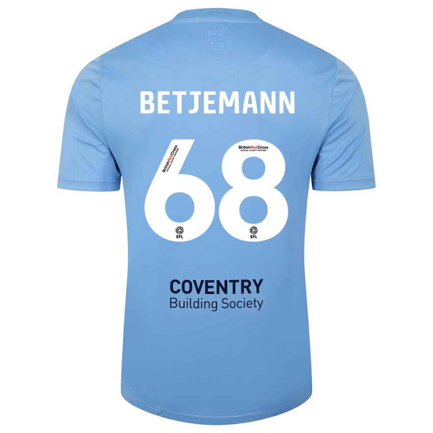 Kinder Elliot Betjemann #68 Himmelblau Heimtrikot Trikot 2023/24 T-Shirt