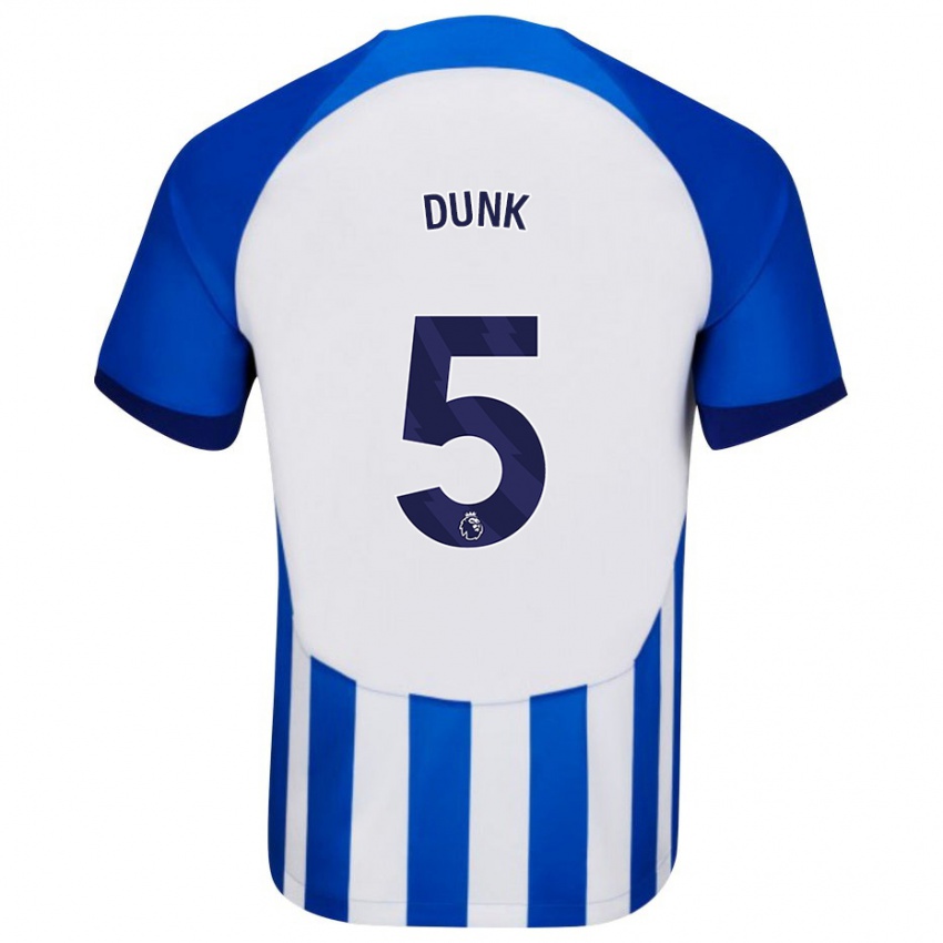 Kinder Lewis Dunk #5 Blau Heimtrikot Trikot 2023/24 T-Shirt