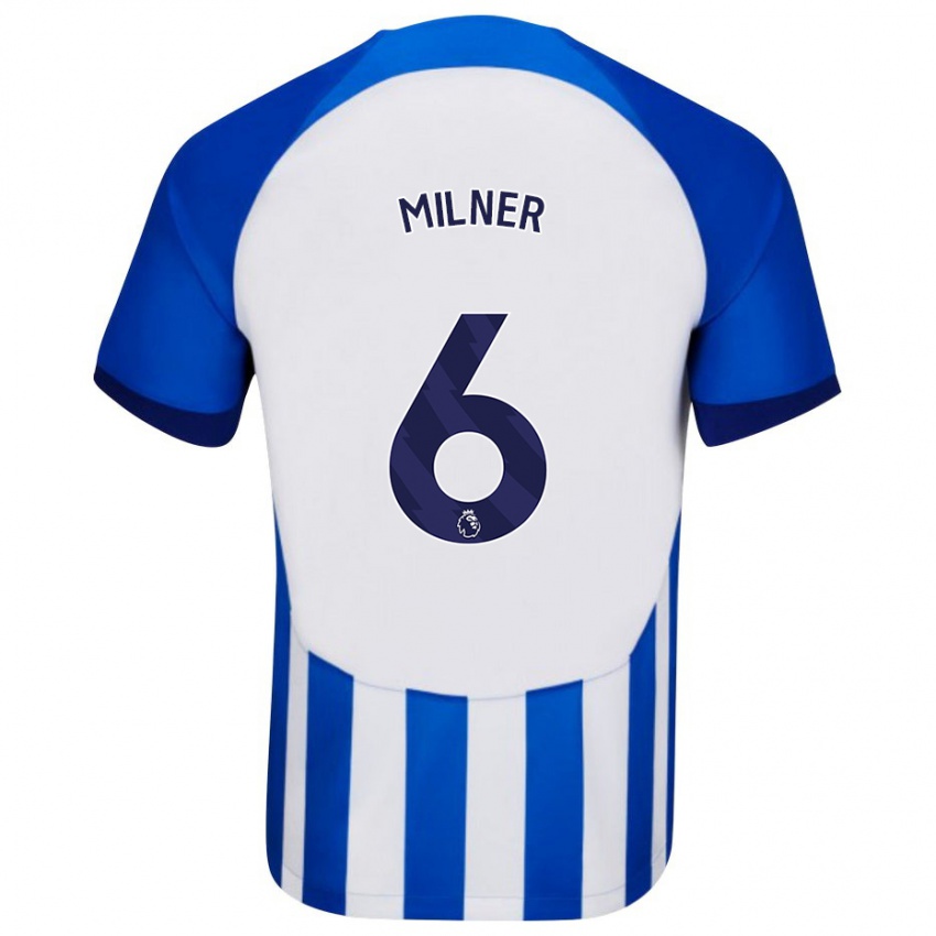 Kinder James Milner #6 Blau Heimtrikot Trikot 2023/24 T-Shirt