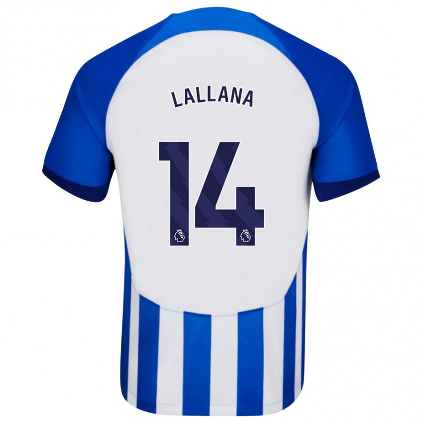 Kinder Adam Lallana #14 Blau Heimtrikot Trikot 2023/24 T-Shirt