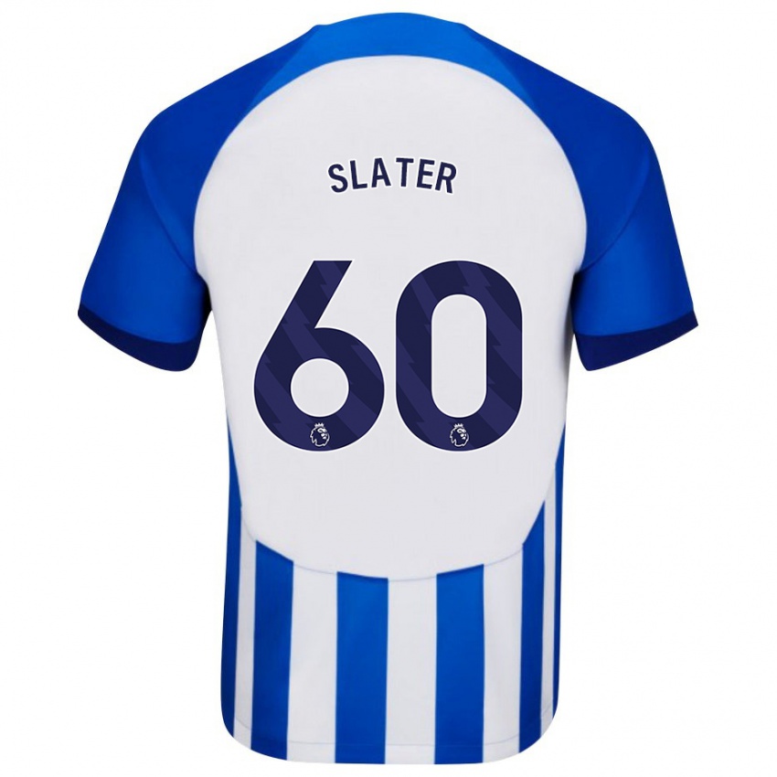 Kinder Jacob Slater #60 Blau Heimtrikot Trikot 2023/24 T-Shirt