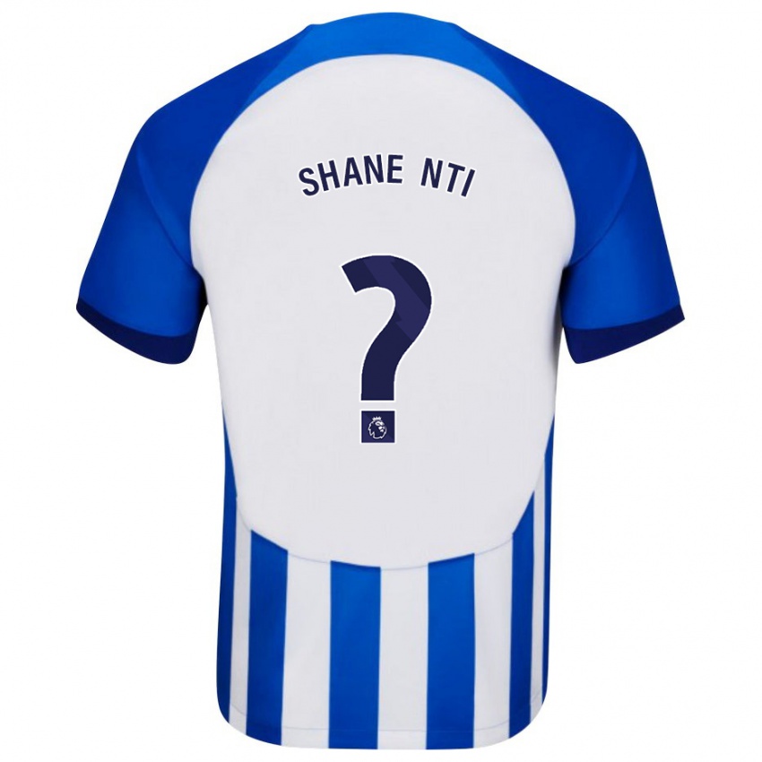 Kinder Shane Nti #0 Blau Heimtrikot Trikot 2023/24 T-Shirt