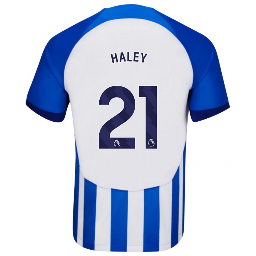 Kinder Madison Haley #21 Blau Heimtrikot Trikot 2023/24 T-Shirt