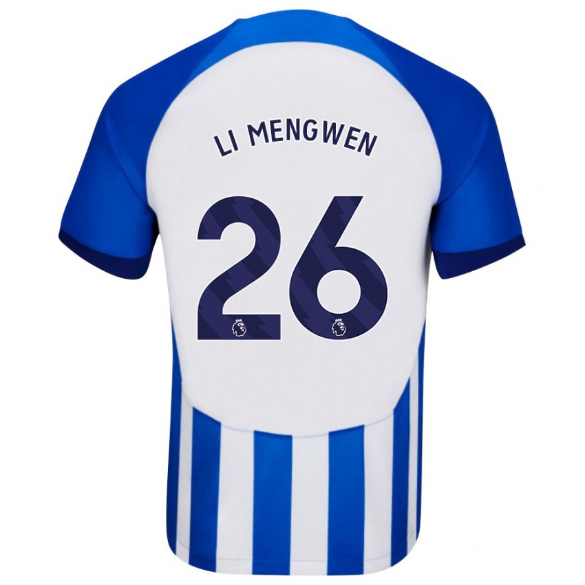 Kinder Li Mengwen #26 Blau Heimtrikot Trikot 2023/24 T-Shirt