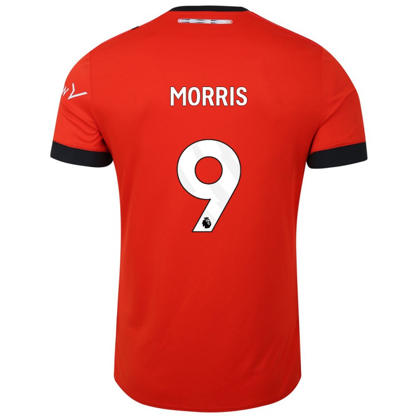 Kinder Carlton Morris #9 Rot Heimtrikot Trikot 2023/24 T-Shirt