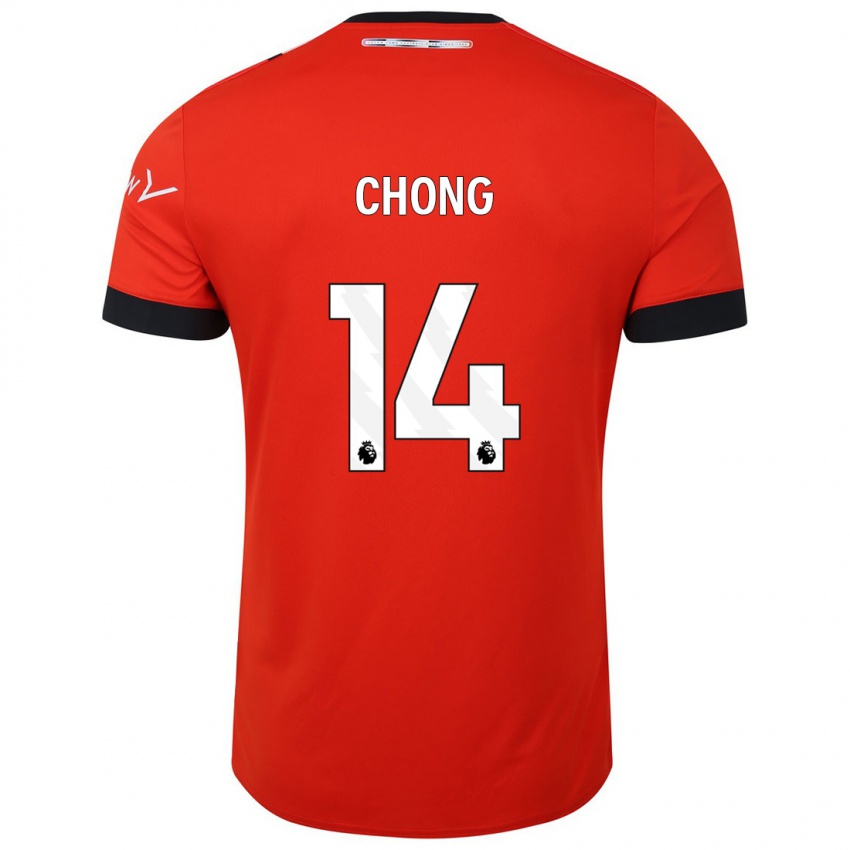 Kinder Tahith Chong #14 Rot Heimtrikot Trikot 2023/24 T-Shirt