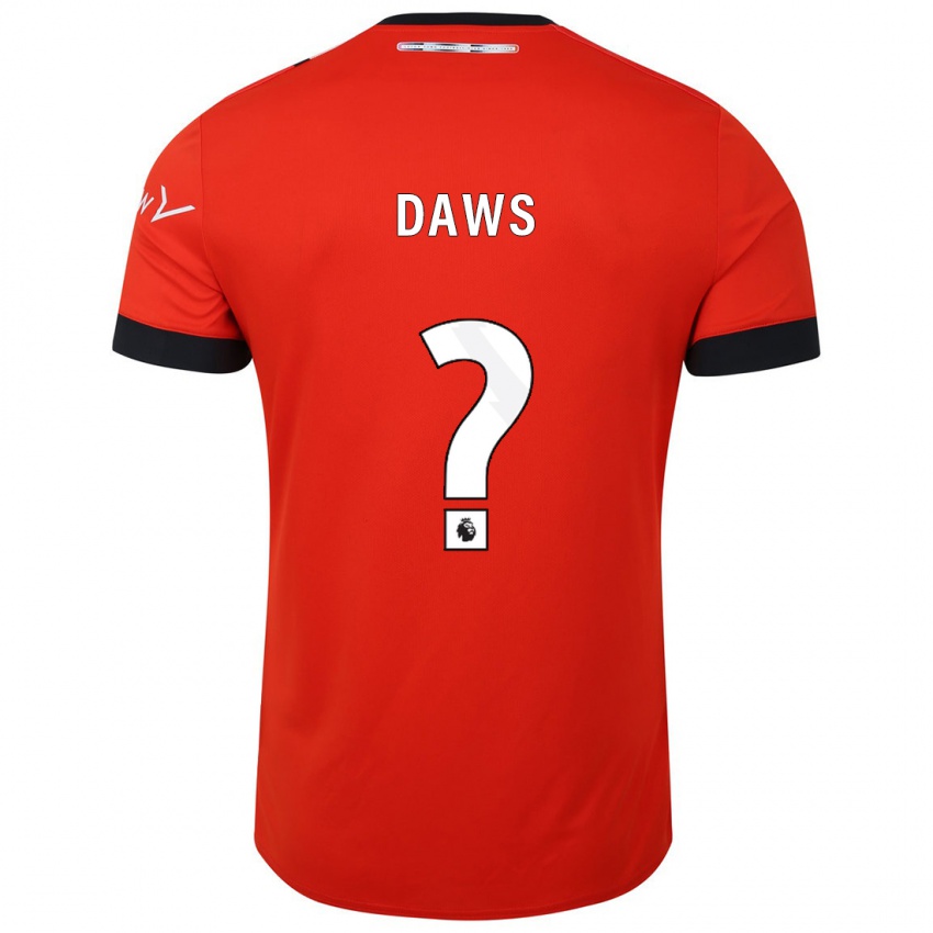 Kinder Marcus Daws #0 Rot Heimtrikot Trikot 2023/24 T-Shirt