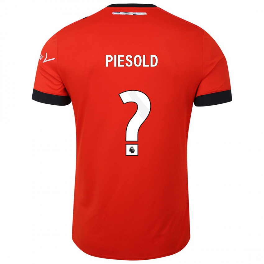 Kinder Axel Piesold #0 Rot Heimtrikot Trikot 2023/24 T-Shirt