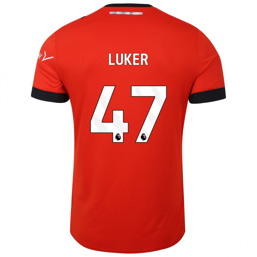 Kinder Jayden Luker #47 Rot Heimtrikot Trikot 2023/24 T-Shirt