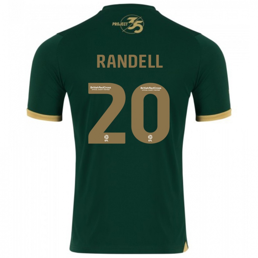 Kinder Adam Randell #20 Grün Heimtrikot Trikot 2023/24 T-Shirt