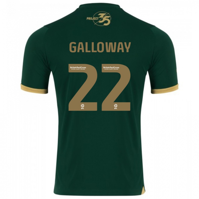 Kinder Brendan Galloway #22 Grün Heimtrikot Trikot 2023/24 T-Shirt