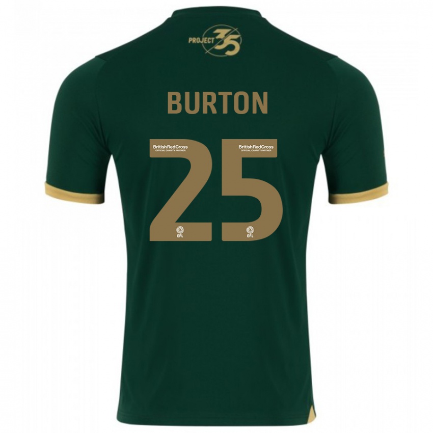 Kinder Callum Burton #25 Grün Heimtrikot Trikot 2023/24 T-Shirt