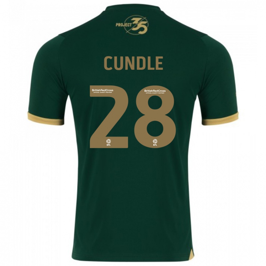 Kinder Luke Cundle #28 Grün Heimtrikot Trikot 2023/24 T-Shirt