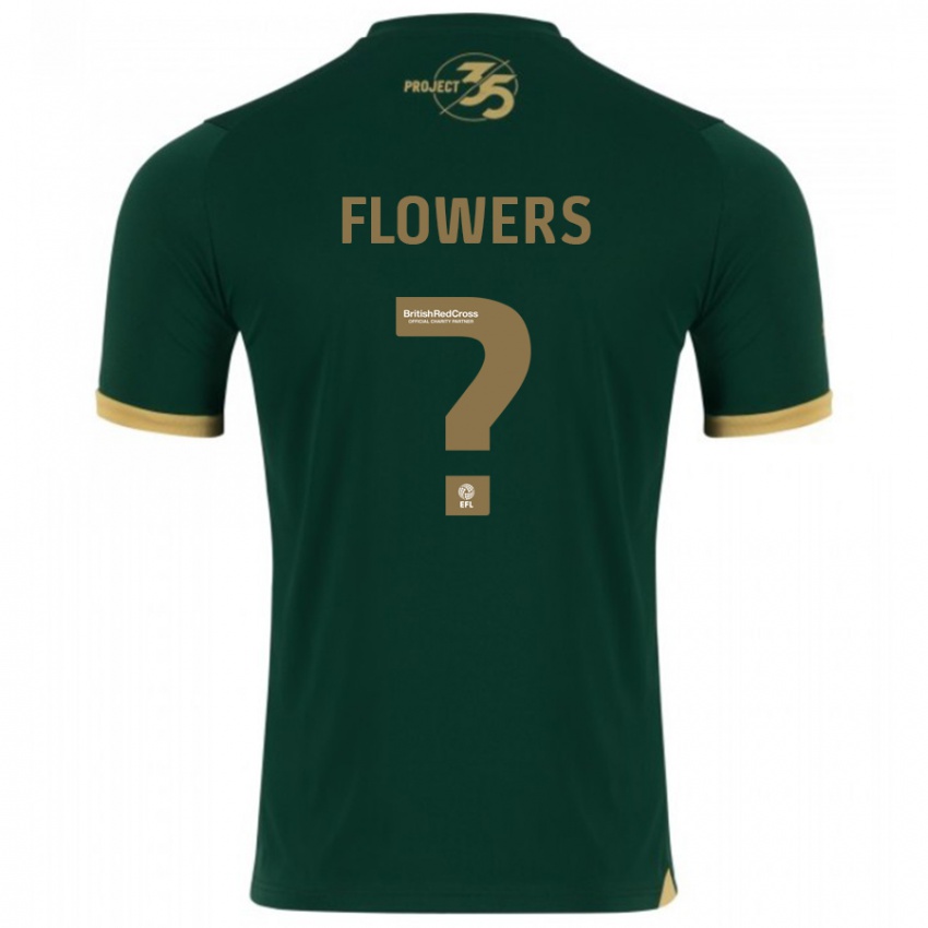 Kinder Lewis Flowers #0 Grün Heimtrikot Trikot 2023/24 T-Shirt