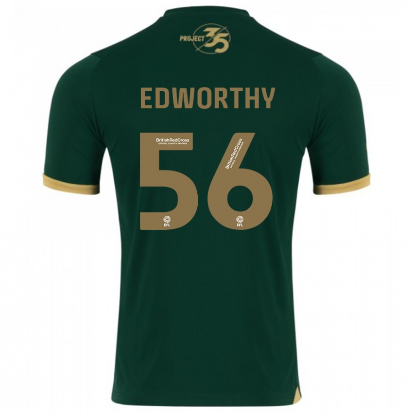 Kinder Kieran Edworthy #56 Grün Heimtrikot Trikot 2023/24 T-Shirt