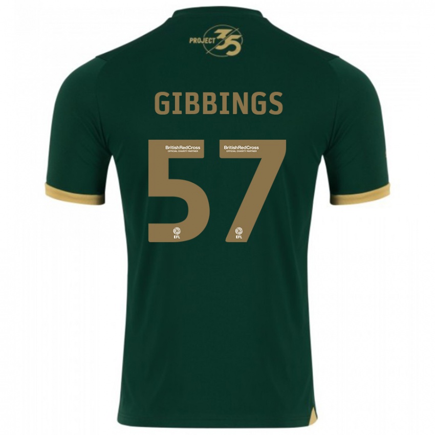 Kinder Cole Gibbings #57 Grün Heimtrikot Trikot 2023/24 T-Shirt