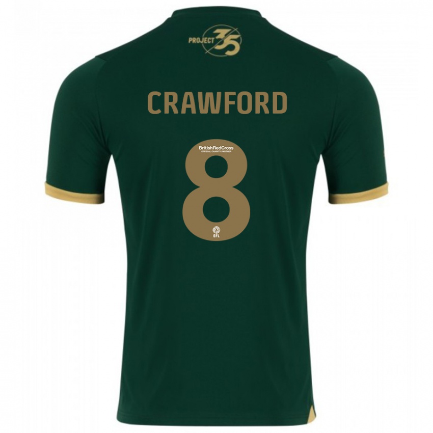 Kinder Imy Crawford #8 Grün Heimtrikot Trikot 2023/24 T-Shirt