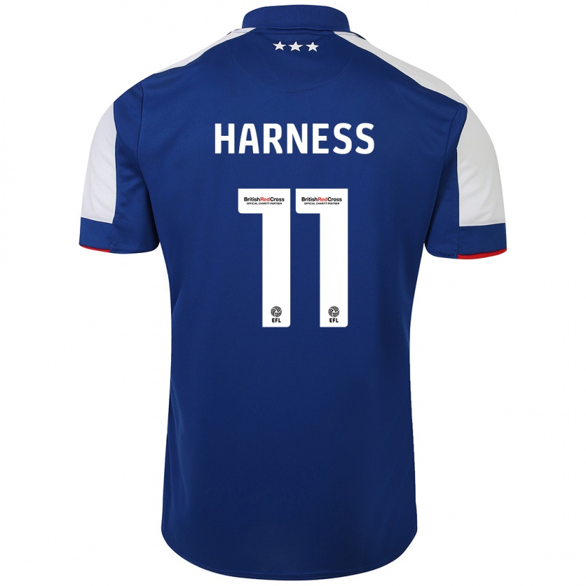 Kinder Marcus Harness #11 Blau Heimtrikot Trikot 2023/24 T-Shirt