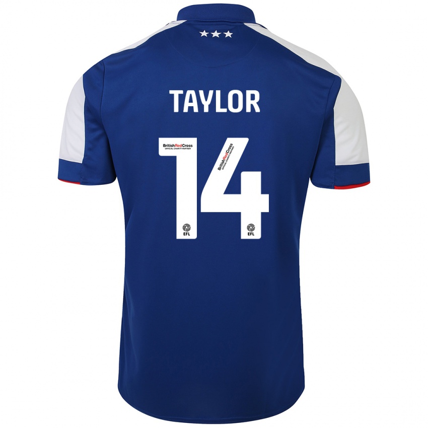 Kinder Jack Taylor #14 Blau Heimtrikot Trikot 2023/24 T-Shirt