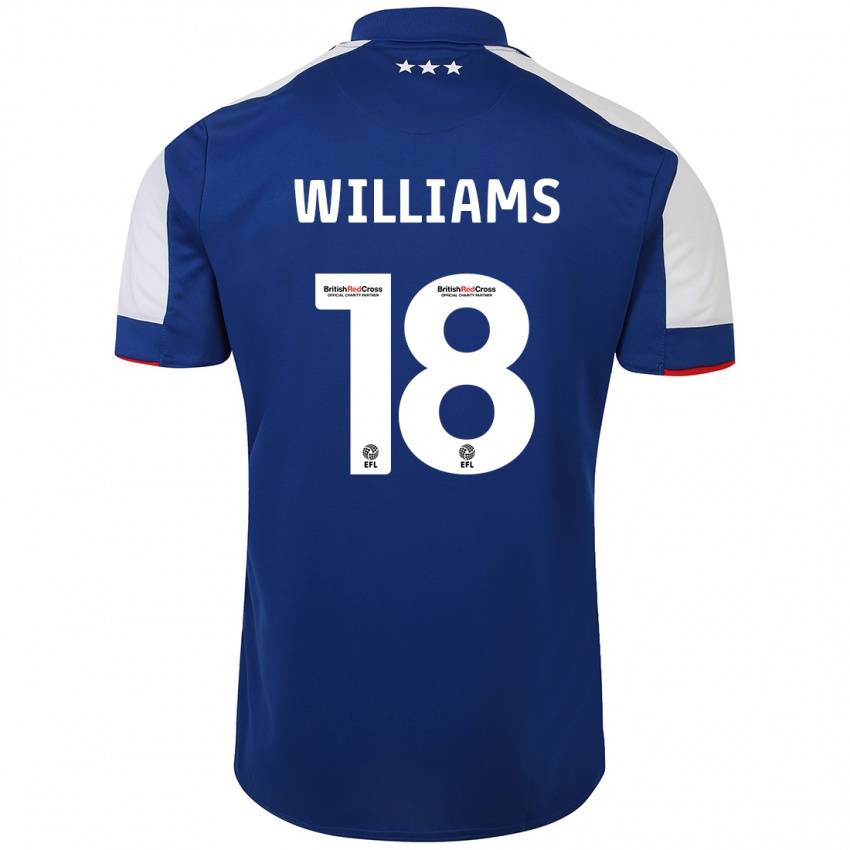 Kinder Brandon Williams #18 Blau Heimtrikot Trikot 2023/24 T-Shirt