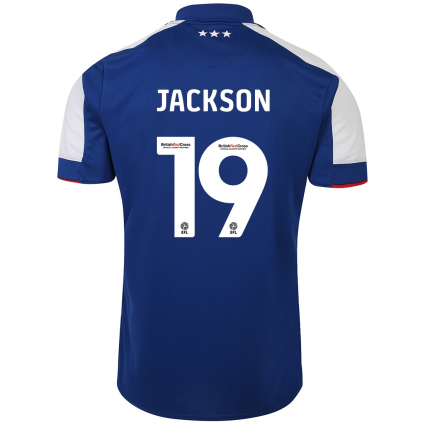 Kinder Kayden Jackson #19 Blau Heimtrikot Trikot 2023/24 T-Shirt