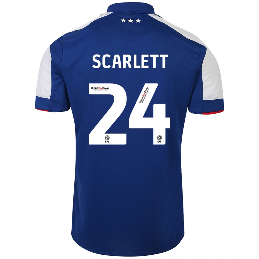 Kinder Dane Scarlett #24 Blau Heimtrikot Trikot 2023/24 T-Shirt